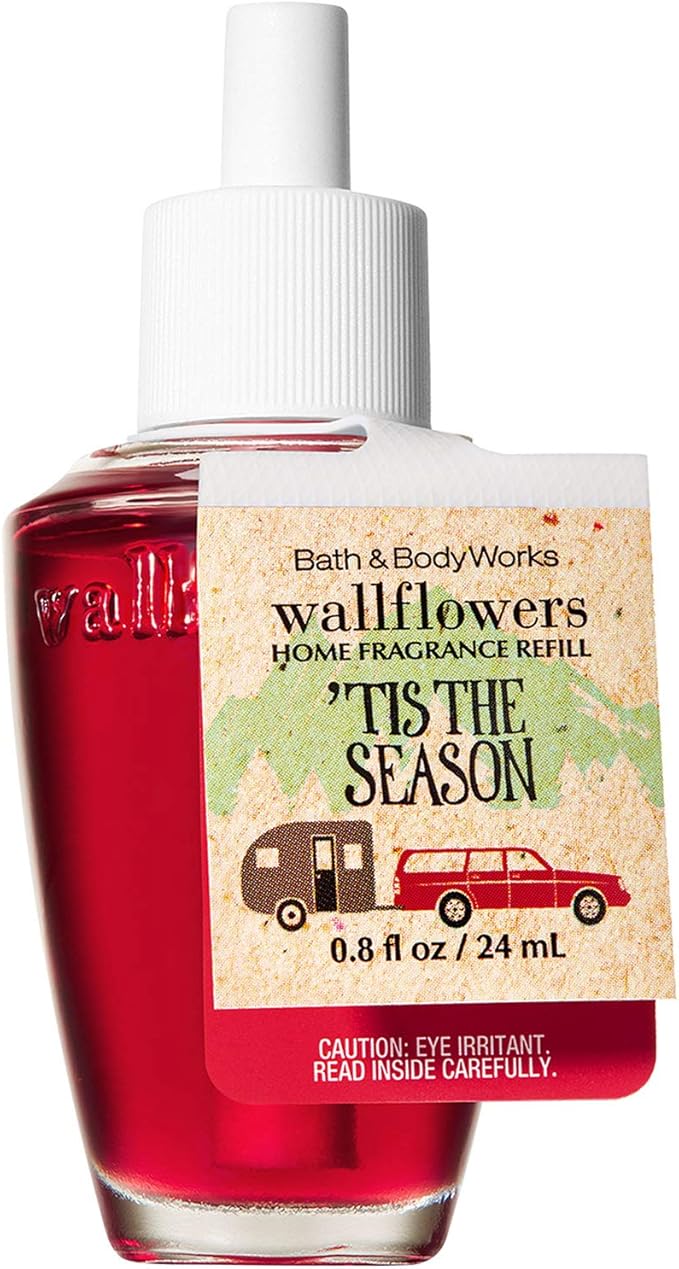 Bath and Body Works Wallflowers Home Fragrance Refill 0.8 Fluid Ounce [2018 Edition] (Tis The Season)