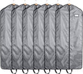 Covermates Keepsakes Garment Bag Set for Closet Storage and Travel – Breathable Suit and Dress Bags with ID Window and Carrying Handles – Heavy-Duty Hanging Wardrobe Protection Set, Grey