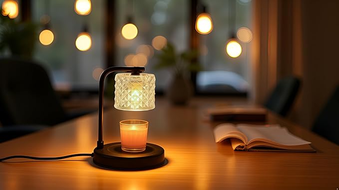ZOOUS Candle Warmer Lamp with Timer Dimmer, 4 Brightness Wax Warmer for Jar Candles, Spring Home Decor, Easter Mother's Day,Birthday Gifts for Women Mom, House Warming, Includes 2 Bulbs