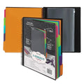 Samsill Spiral Folder Organizer - 5 Dividers & 10 Pockets with Zipper Pouch, Multi Pocket Color Cordinated Folder Binder with Customizable Tabs, Document Organizer (Fashion)