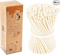Pure Beeswax Candles, 7.3" Decorative Thin Taper Candles,Honey Scented, Dripless, Smokeless, 40min Burn Time for Birthday, Dinner, Prayer, Church, Hanukkah, Christmas (White, 100 pcs)