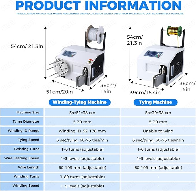 Automatic Twist Tie Machine, Multi-Functional Bag Closure Bundling Tool with 300m Premium Twisted Bands, 5-30mm Precision Tying Range, Automatic Tying and Cutting Functions.(Bundling)