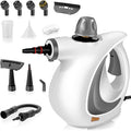 Pressurized Handheld Steam Cleaner for home with 12pcs Accessories & Safety Lock – Multi-Surface Natural Deep Steamer for Cleaning Car, Furniture, Floor, Upholstery, Tile, Grout, Windows(dark gray)