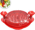 XL 11.5” Chicken Shredder, Large Pro Meat Shredder Tool Twist with Ergonomic Handle, Strong Non-Slip Base, Dishwasher Safe, Kitchen Chicken Grinder for Ground Food, Vegetables, Red
