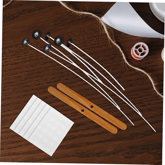 Angoily 1set Candle Making Kit Complete of Candle Crafting Tools Wick Holders for Home Birthday Parties for Family Fun and Creative Gifting