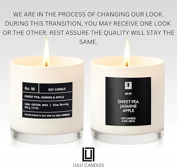 Lulu Candles | Fresh Morning Air | Luxury Scented Soy Jar Candle | Hand Poured in The USA | Highly Scented & Long Lasting (9 Oz.)