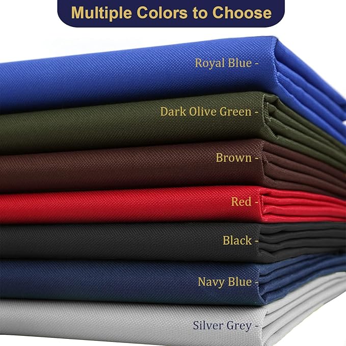 Foreate Waterproof Canvas Fabric by The Yard 600D Upholstery Fabric for Chairs 58" Wide Indoor Outdoor Water Resistant Canvas Polyester Material Sewing DIY Cloth, 8 Yards Green