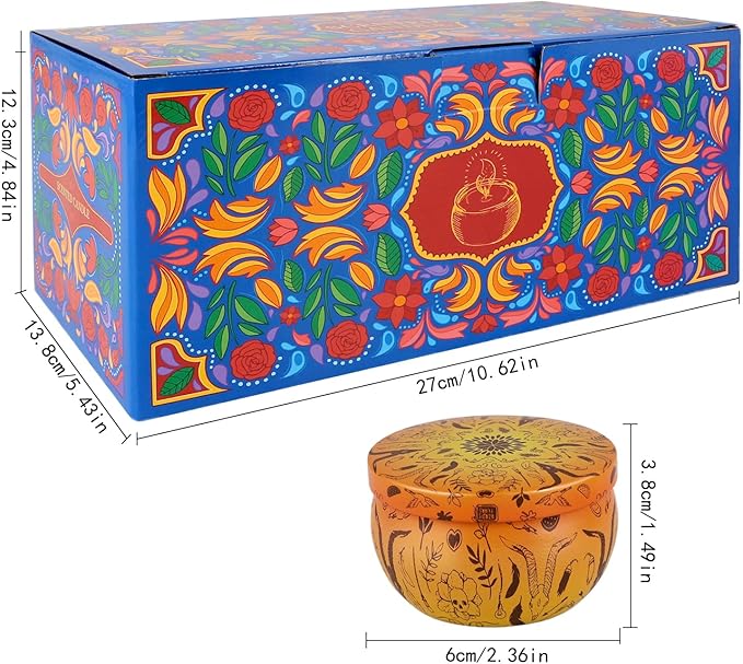 24-Piece Smokeless Scented Candle Set with 8-Hour Burn Time Each, Ideal for Home Decor,Festival Gifts and Birthdays Gifts- Premium Aromatherapy Candle,2.5oz