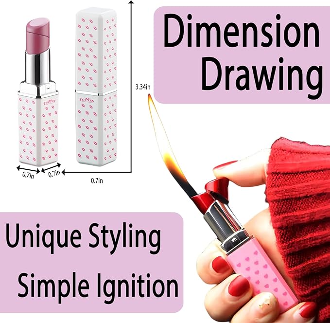 Pretty Cute Lighter Butane, Carving Soft Flame Lighter, Unique for Women Candles Gifts Camping BBQ (No Butane Fule) (01#)