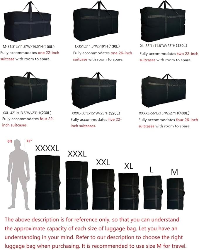 YiKitHom Extra Large Storage Duffle Bag for Travel, Orange Oversized Giant Big Traveling Duffle Bag