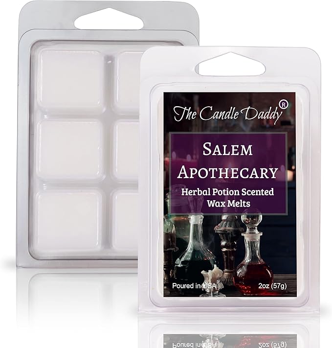 The Candle Daddy Salem Book of Smells Halloween 5 Pack - 5 Amazing Witchy Wax Melts - 30 Total Cubes - 10 Total Ounces
