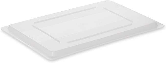 Rubbermaid Commercial Products Food Storage Box Lid for 8.5, 12.5, 16.5, and 21.5 Gallon Sizes, White (FG350200WHT) (Pack of 3)