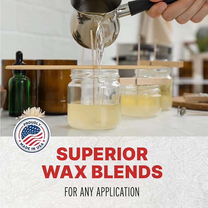 Blended Waxes, Inc. All-Purpose Soy Wax for Candle Making, Premium Soy Candle Wax, Ideal for Pillar, Melts/Tarts, and Container Candle Making, 20 lb Pack