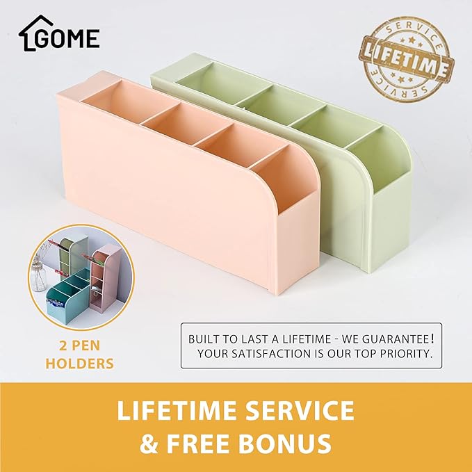Gome Under Desk Pull-Out Drawer - Storage Organizer Office Mounted, Easy Slide-Out Pencil Drawer for Space Saving, Ideal for Sit-Stand Workstation with 1.2" High Crosspiece