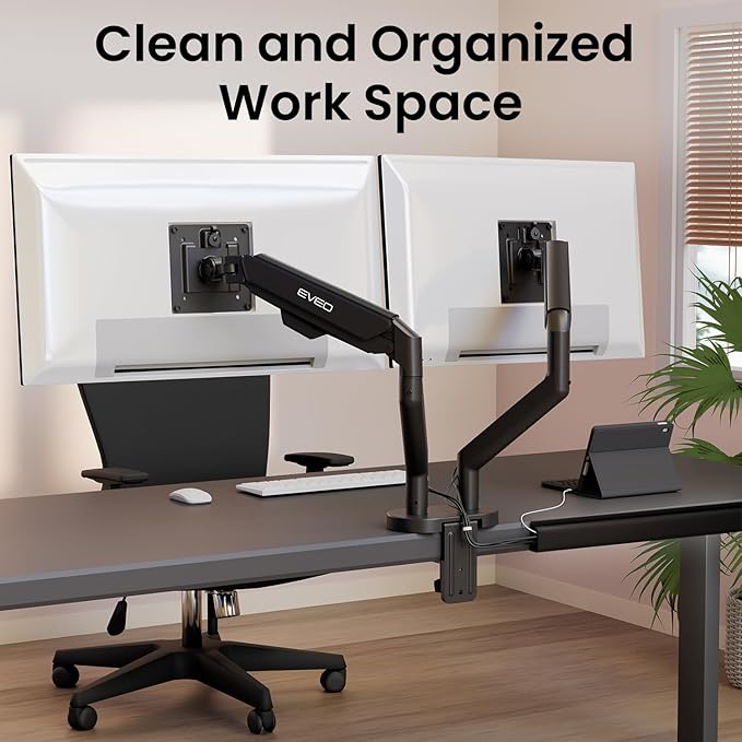 EVEO Under Desk Cable Management Kit (6 Units)-Cable Management Cord Cover, Organizer Tray-96''JChannel 6X16 -Grey