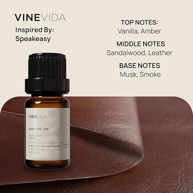 VINEVIDA [0.33 oz] Scent Speakeasy; Fragrance Oil for Candle Making and Soap Making - Winter & Holiday Oils