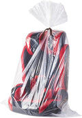 Wowfit 5 CT 36x50 inches Extra Large Clear Plastic Bags, Durable and Multipurpose, Transparent for Attic and Basement Storage (1.6 Mil Flat Bags, Includes 5 Ties)