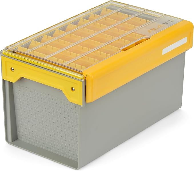 Plano EDGE Deep Hang Box, Stores 48 Crankbaits, with Rust-Preventive Rustricor, Dri-Loc Watertight Seal, WaterWick, DuraView Transparent Lid, Stackable Storage for Fishing Organization