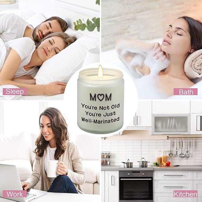 Vanilla Coconut Candles - 7oz, Perfect Birthday & Mothers Day & Thanksgiving & Christmas Gifts for Mom from Daughter & Son