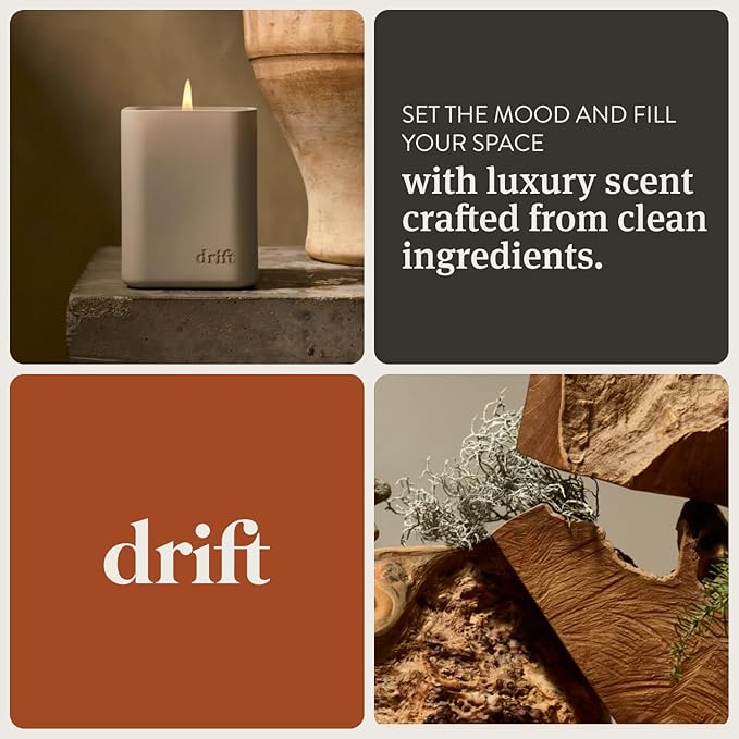 Drift White Pumpkin Scented Premium Candle - 60 Day Burn Time - 10.5 oz