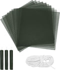 MECCANIXITY Beeswax Candle Making Kit,8x8 Inch 10pcs Dark Green Beeswax Candle Sheets with 1pcs Cotton Wick for DIY Craft Gift Making