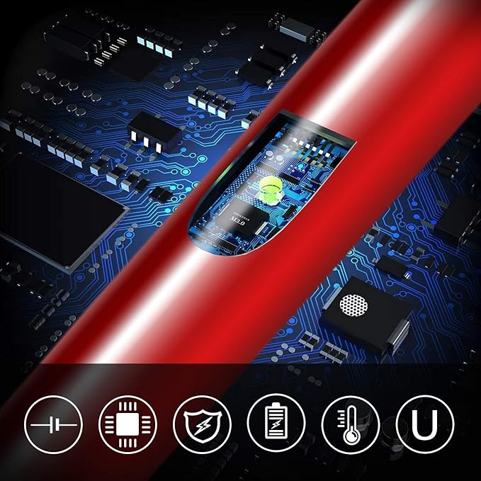 VEHHE Lighter, Rechargeable Candle Lighter Camping Lighters with Safety Switch Flexible Neck LED Battery Display, Arc Long Lighters for Candle Cooking BBQs Fireworks