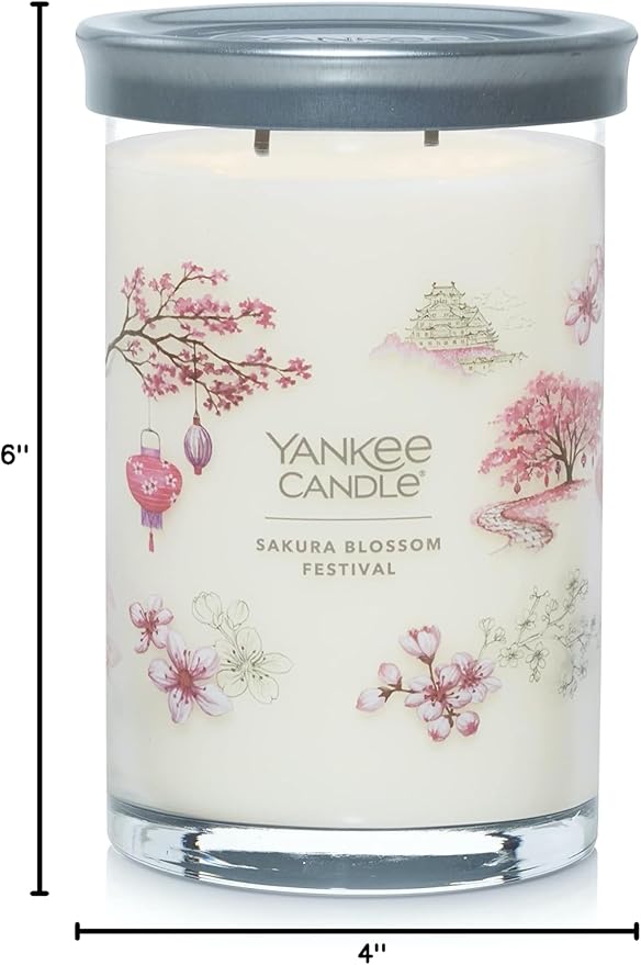 Yankee Candle Sakura Blossom Festival Scented Signature 20oz Large Tumbler 2-Wick Candle Over 60 Hours of Burn Time
