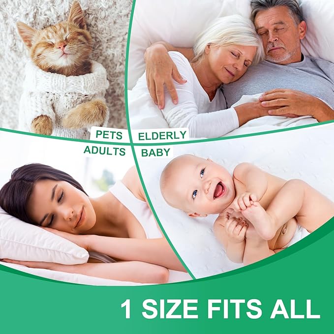 KELISITING Incontinence Bed Pads - 55" x 39" Washable Waterproof Underpads (Pack of 1) - Reusable Extra Large 4-Layer Soft Pee Pads for Adults, Women, Elderly - for Sofa, Couch, Furniture