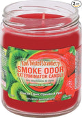 Smoke Odor Exterminator 13 oz Jar Candles, Kiwi Twisted Strawberry, Pack of 2