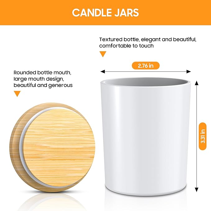Ohcans Candle Making Kit Supplies, Soy Wax DIY Candle Making for Adults, with 900ml Candle Make Pouring Pot,Candle Jar Candle Wicks, Wicks Sticker, Wicks Holder, Thermometers