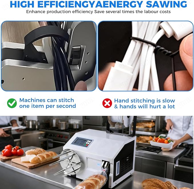 Professional Automatic Twist Tie Machine, Food Twist Tying Machine, The binding speed is 60-75 pieces/minute, Durable and Efficient for Small Businesses and Retail Stores.(Bundling)