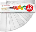 Stockmar Decorating Beeswax Narrow Sheets - Silver - 12 Sheets,Modeling Beeswax for Candle Making Kit, DIY Crafts for Adults, Stocking Stuffers for Kids, Teens at Home Or School