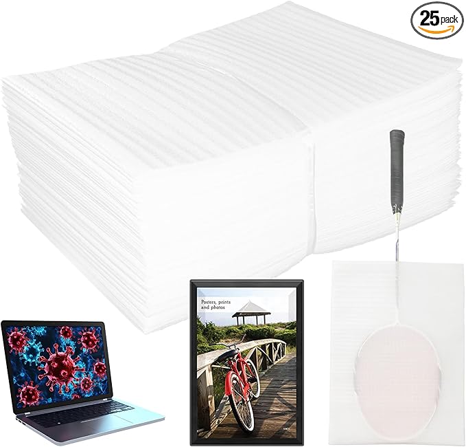 16'' x 20'' Large Cushion Foam Pouches, 25Pcs Foam Wrap Pouches for Extra Protect Fragile Items, Cushioning Packing Foam Pouches for Shipping, Moving and Storage