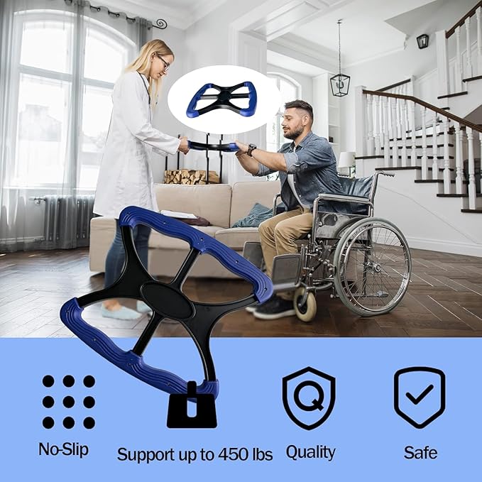 Lift Standing Aid, Lift Assist Handicap Bar with None Slip Grip Handles Bariatric, Disabled, Paramedic, Therapist, Nurse Standing Aids,Lift Assist for Elderly.