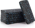 Exercise Equipment Mat Pads - 6 PCS Non-Slip Rubber Vibration Dampening Pads for Elliptical and Spin Bike - Noise Reduction Mat for Carpet and Tile - 4.7"x3.2"x0.5"
