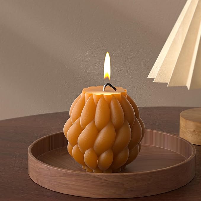 3 Pack Spiral Ball Cylinder Soap & Candle Mold - 3 Size - Silicone 3D Molds for Candy & Home Decor - Resin Casting & Making Molds