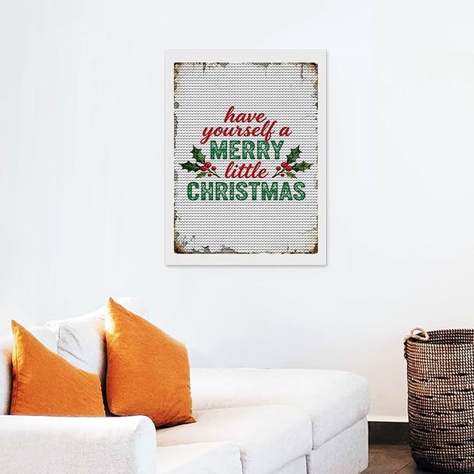 AIVKIEJK Diamond Painting Kits for Adults - Merry Christmas Santa Painting DIY 5D Full Drill Diamond Dots Paintings with Diamonds Gem Art and Crafts Home Decor 12"x16"