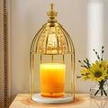 Candle Warmer Lamp with Timer & Dimmer - Vintage Electric Wax Melter for Scented Jar Candles, Aroma Night Light and Home Decor Gift for Women, Housewarming, Birthday, Christmas
