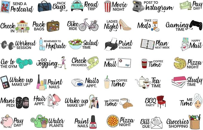 Seasonstorm Woman Daily Life Words Decor Kawaii Aesthetic Happy Planner Diary Journal Stationery Scrapbooking Stickers Travel Art Supplies
