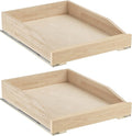 ROOMTEC Pull Out Cabinet Organizer with Soft Close, 16-1/2" W x 21" D, Pull Out Cabinet Drawer for Kitchen cabinets, Pull Out Cabinet Shelf, Finished, Bottom Assembly, 2PCS