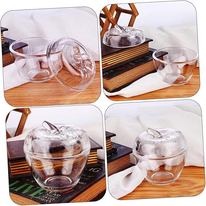 1pc Glass -shaped Storage Jar with Lid Versatile Food Storage Container for Snacks Tea and Candy Compact Sealed Canister for Organized Kitchen and Creative Gifting