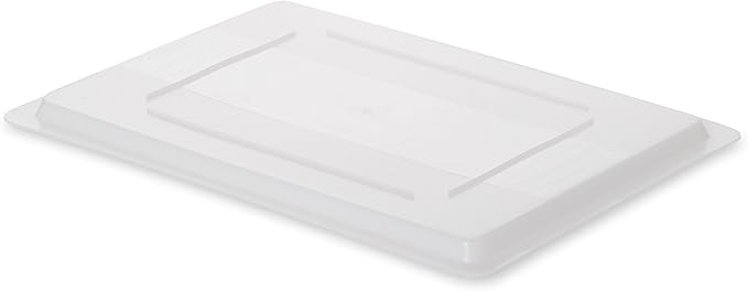 Rubbermaid Commercial Products Food Storage Box Lid for 8.5, 12.5, 16.5, and 21.5 Gallon Sizes, White (FG350200WHT) (Pack of 3)