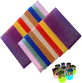Beeswax Candle Making Kit - 16 Multicolor Sheets DIY Candle Rolling Supplies for DIY Art Craft and STEM Projects– Includes 8 Safe Wax Cutter Tools