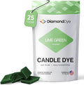 Lime Green Candle Dye - Made in The USA - Premium Colorants - Highly Concentrated - Popular Colors for Paraffin or Soy Wax - Great for Professionals or Hobbyist - 25 Dye Chips