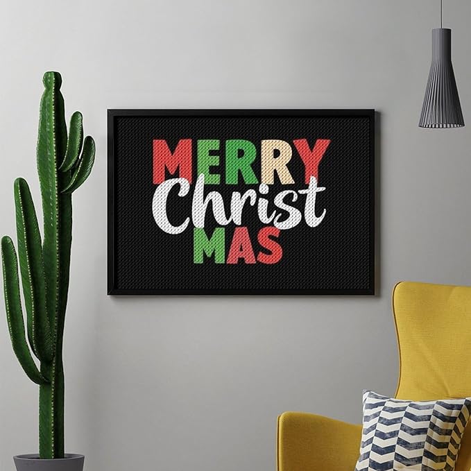 AIVKIEJK Diamond Painting Kits for Adults - Merry Christmas Painting DIY 5D Full Drill Diamond Dots Paintings with Diamonds Gem Art and Crafts Home Decor 8"x12"