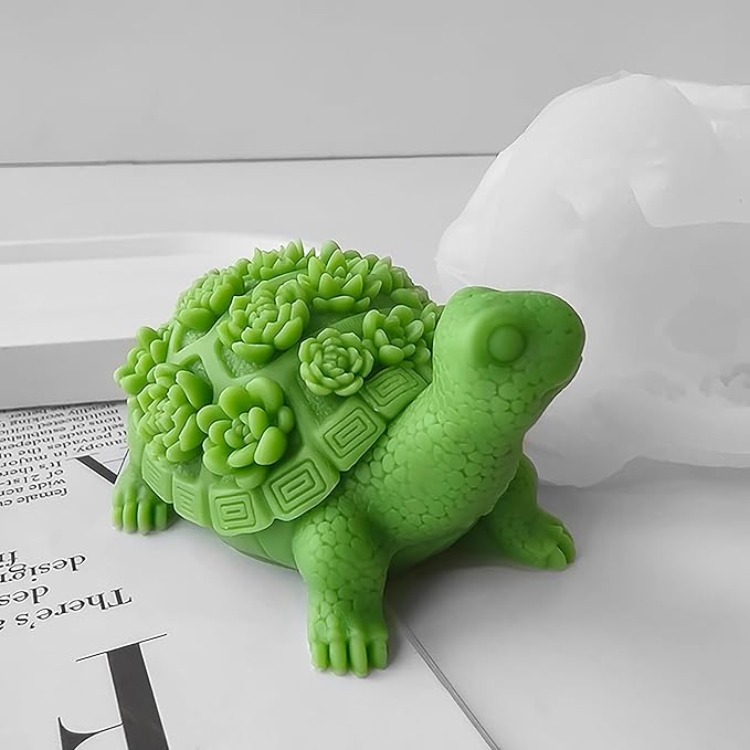 Turtle Animal Resin Silicone Wolf Resin Casting Making Molds Silicone Molds for Candle Home Decorate 3D Animal Mold Candle Making Mold
