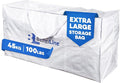 Extra Large Storage Bag - Heavy Duty 45x22x16 Inches Huge Tote Duffel with Max Load of 100 lbs. (45kg) - Tear-resistant & Water-resistant Polypropylene Woven Cloth, With Zippers