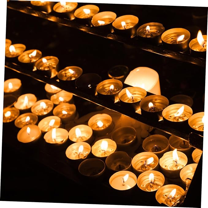 Milisten Aluminum Tea Light Tins 1.49 Inch Empty Candle Holders for DIY Scented Candle Making Storage Party Favors Crafts and Home Decoration