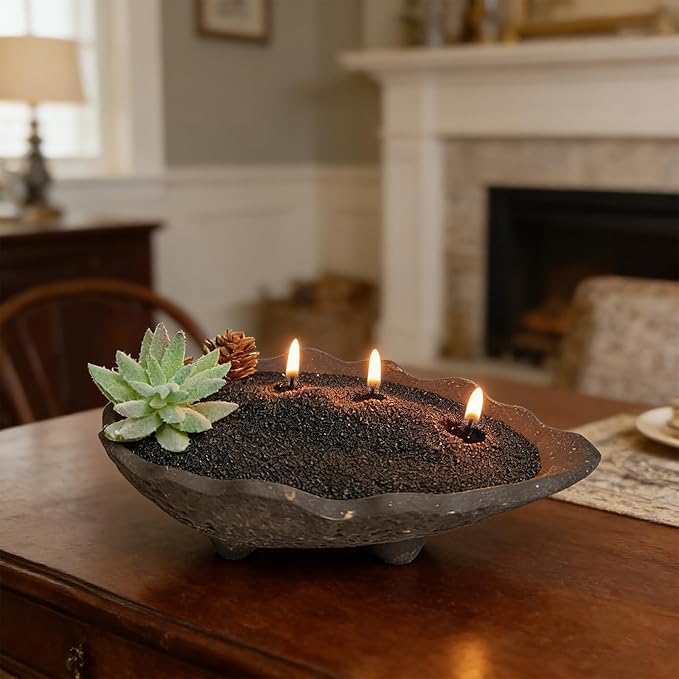 Sandalwood Scented Black Pearled Candle 70.5oz Luxury Sand Candle Granulated Wax - 120 Cotton Wicks – Wax for Candle Making Decorative Candles Smooth and Clean Burning Lasts up to 400 Hours
