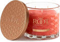 Root Candles Scented Candles Honeycomb Beeswax Blend Premium Handcrafted Candle, 12-Ounce 3-Wick, Coastal Sunrise